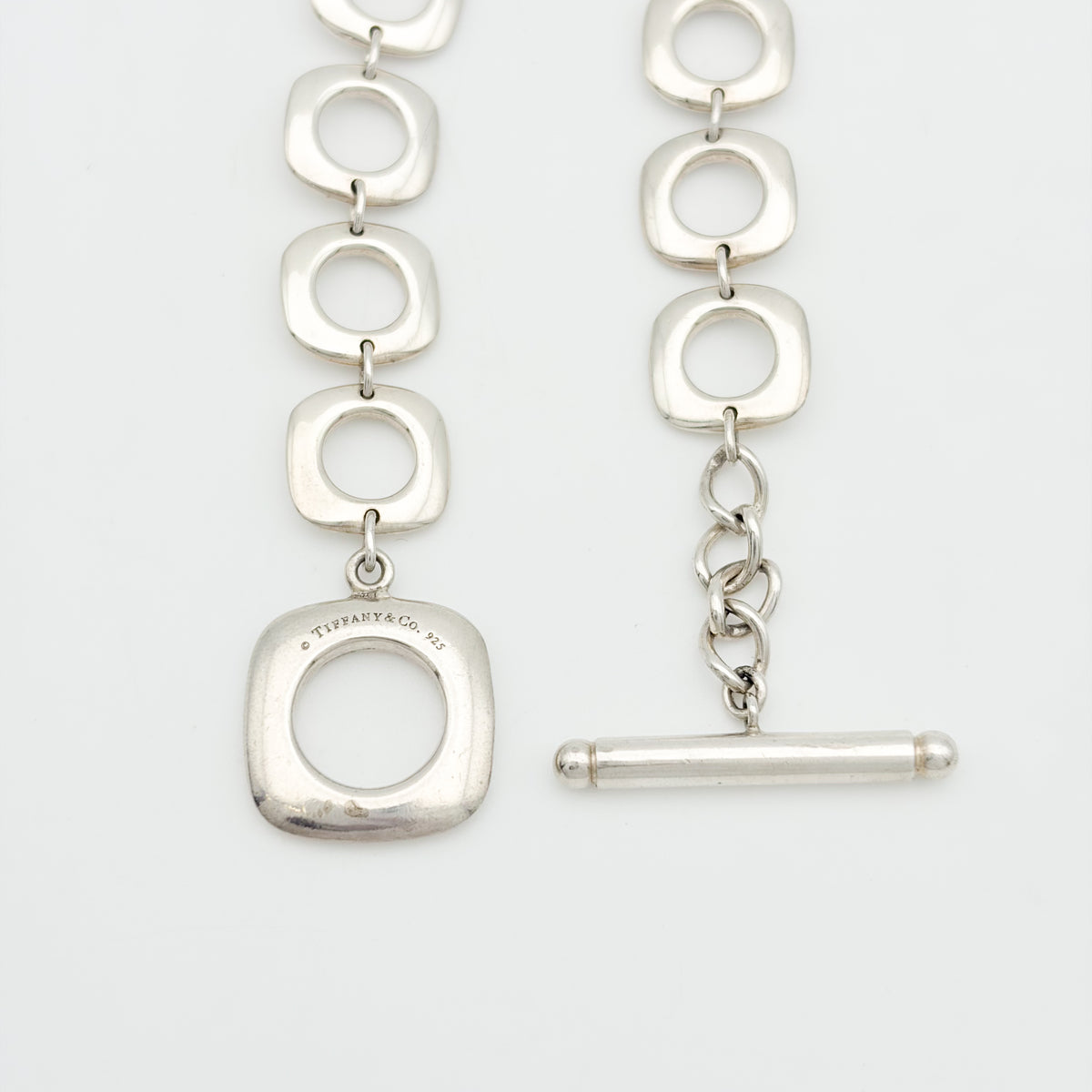 Tiffany&Co. スクエア クッション リンク ブレスレット