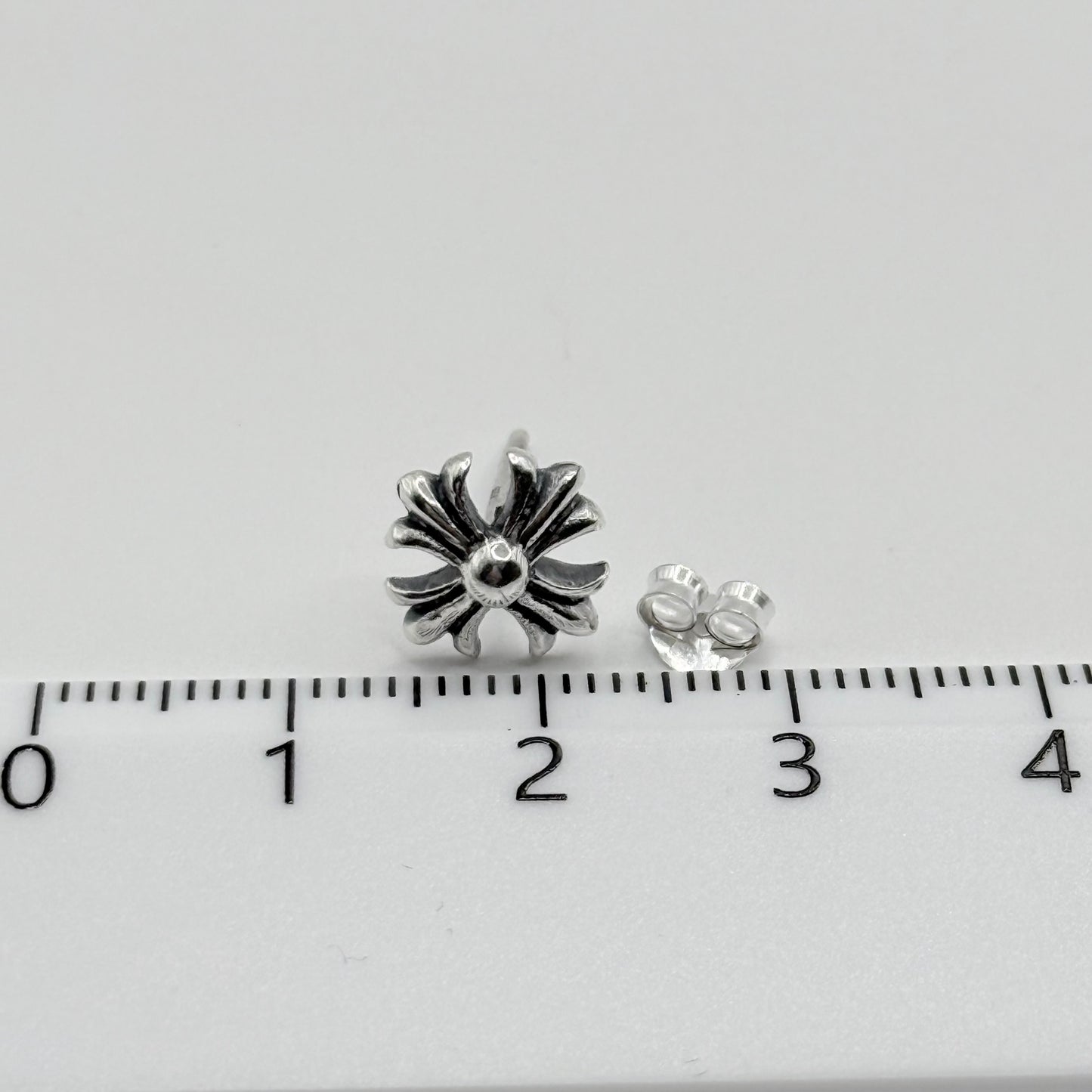 silver925 クロスピアス 354