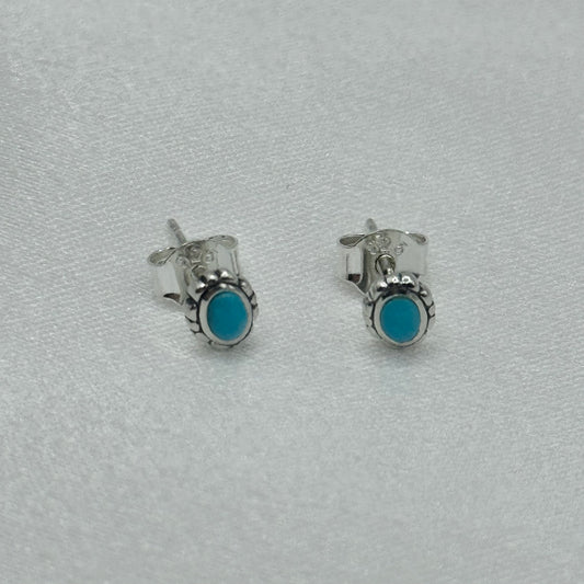 silver925 ターコイズ ピアス 245
