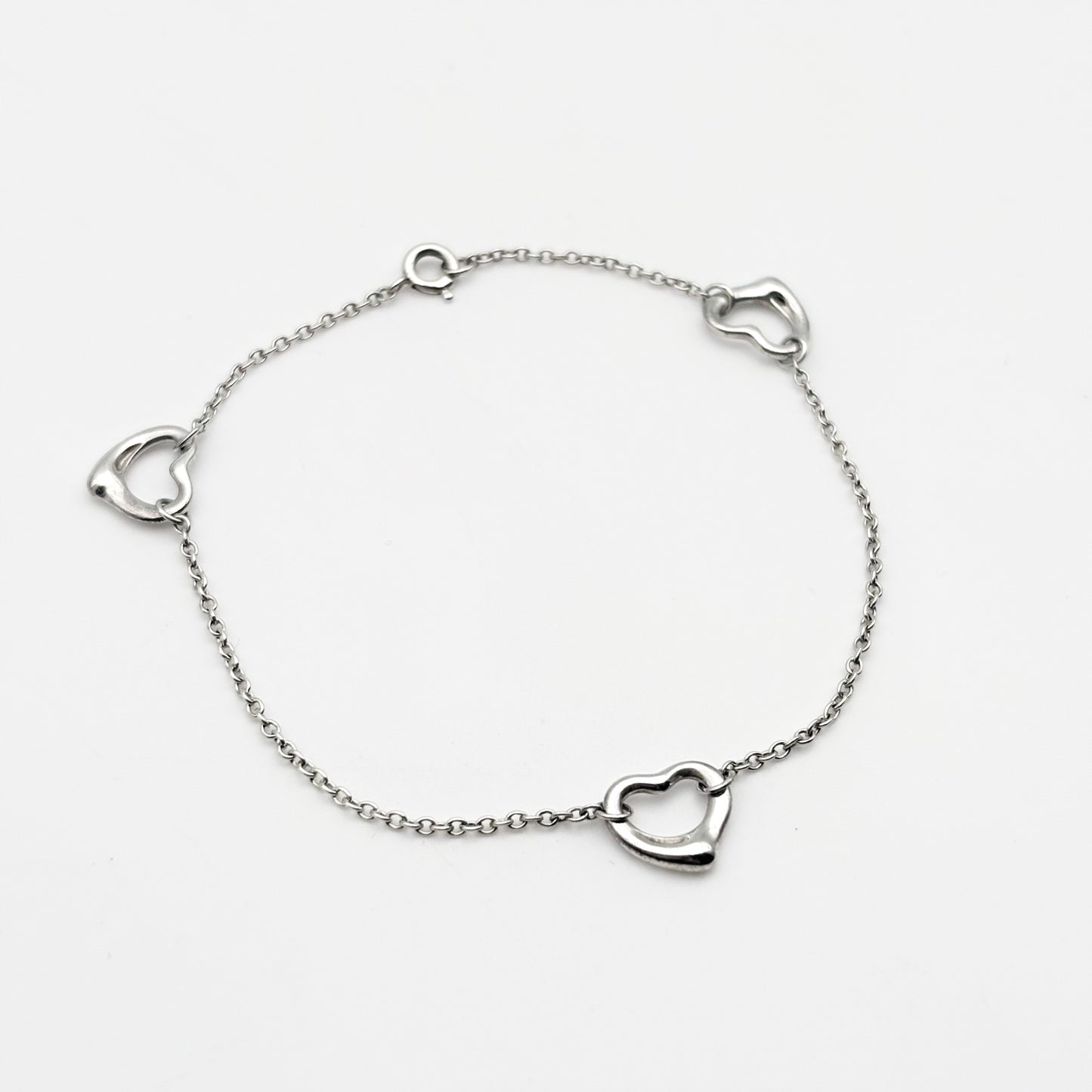 Tiffany&Co. オープンハート 3連 ブレスレット