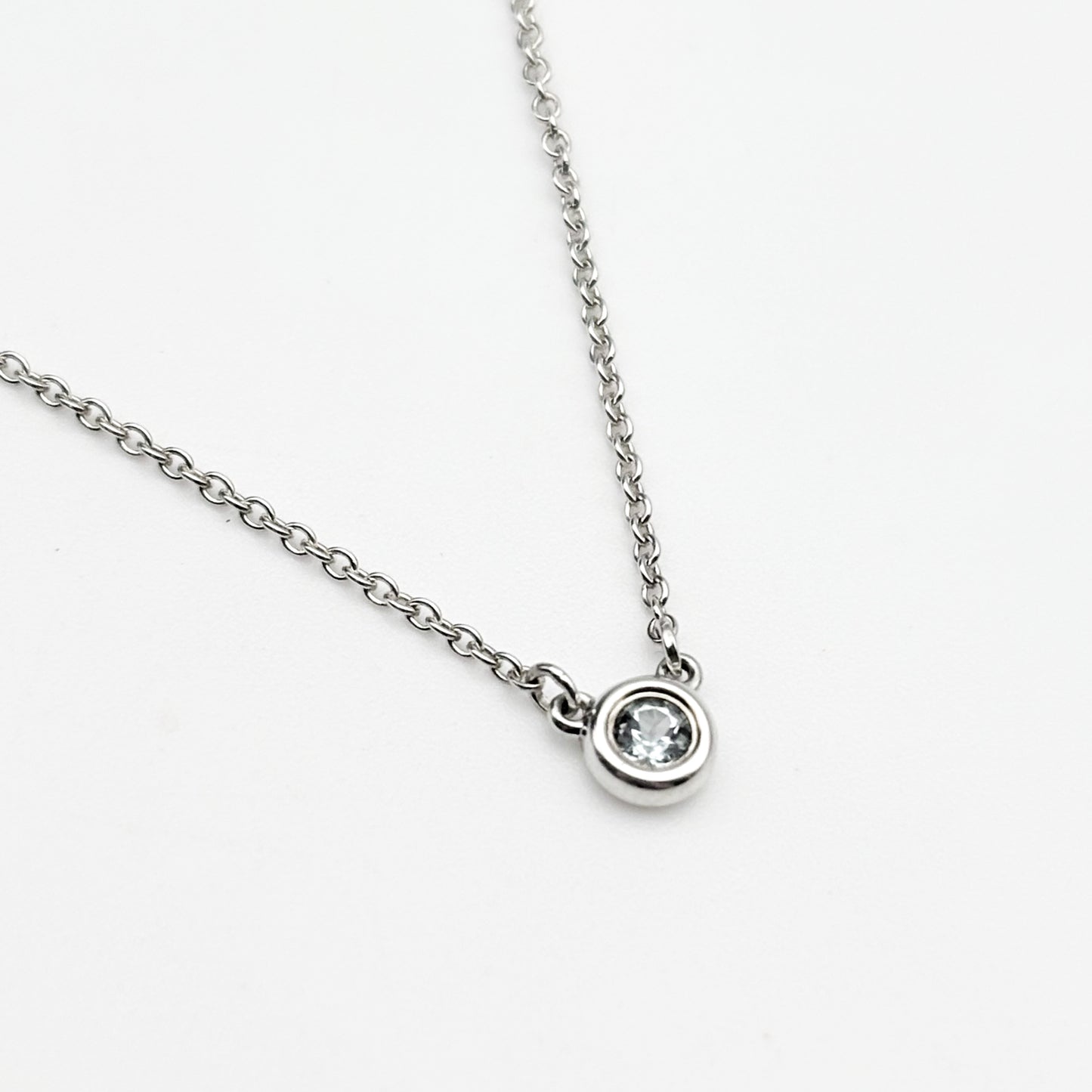 Tiffany&Co. バイザヤード アクアマリン ネックレス