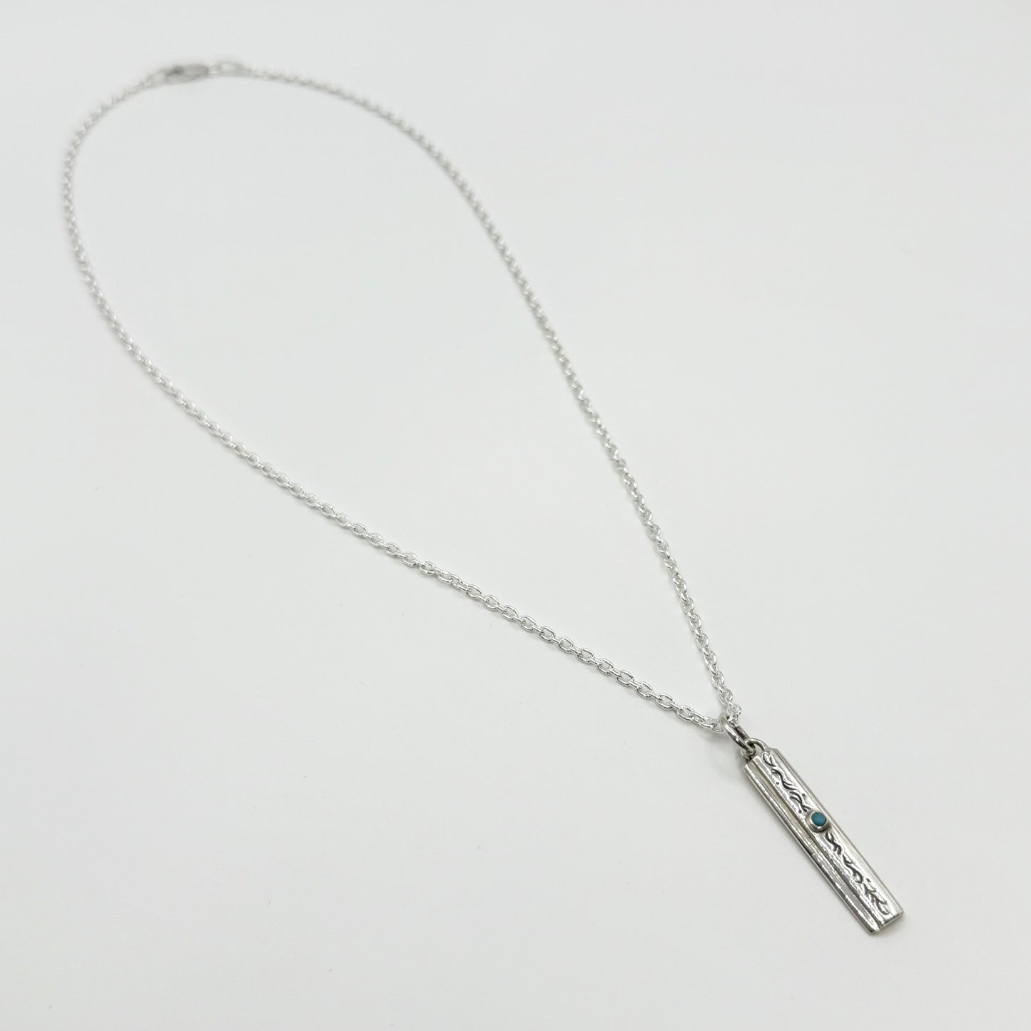 silver925 ターコイズネックレス 468