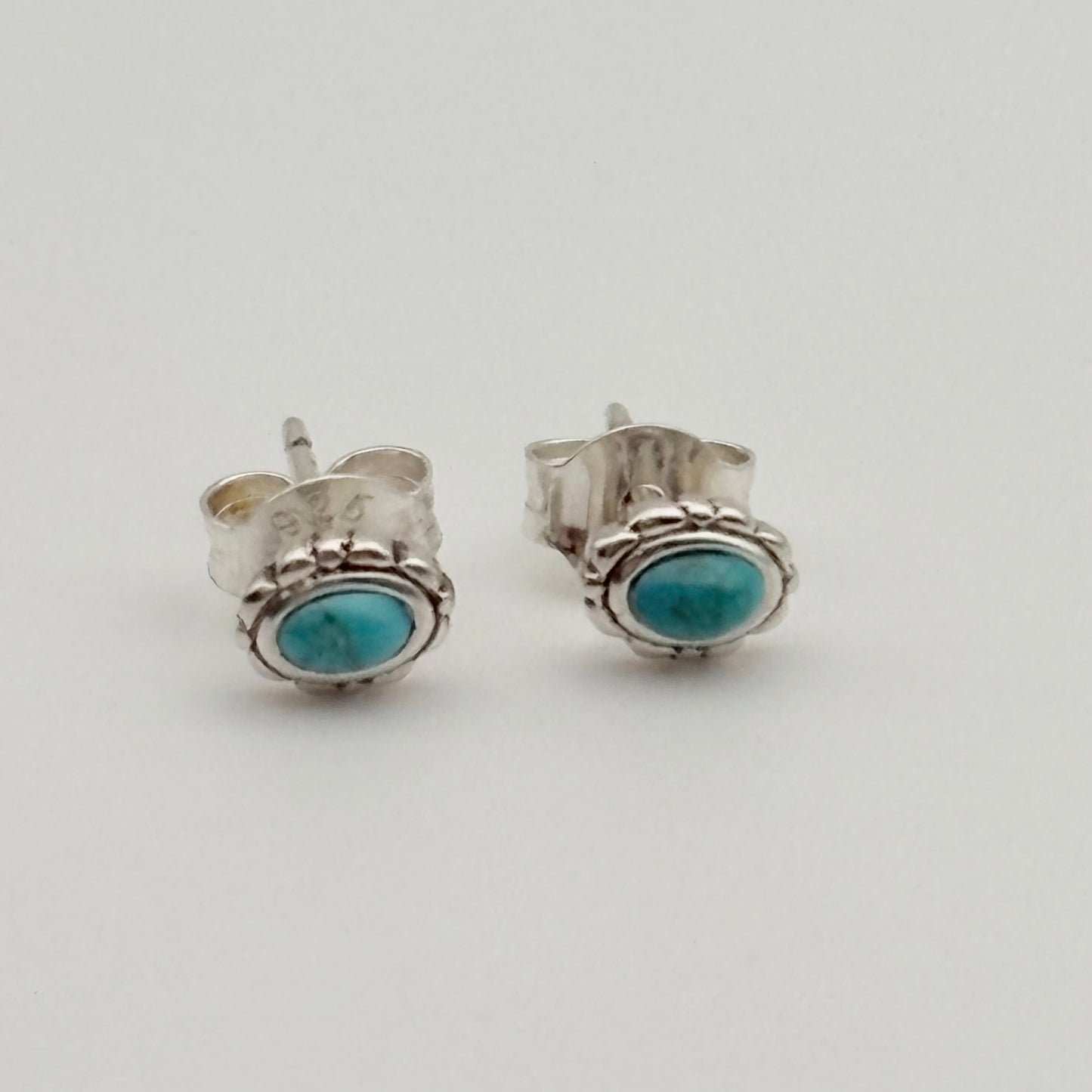 silver925 ターコイズ ピアス 530