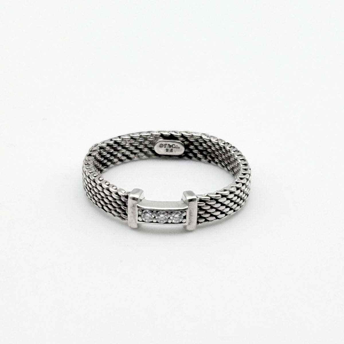 Tiffany&Co. サマセット メッシュ 3P リング