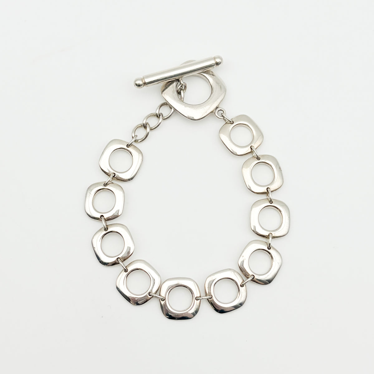Tiffany&Co. スクエア クッション リンク ブレスレット