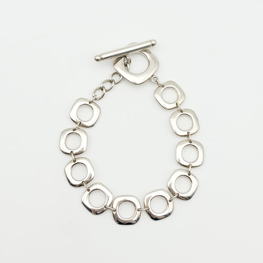 Tiffany&Co. スクエア クッション リンク ブレスレット