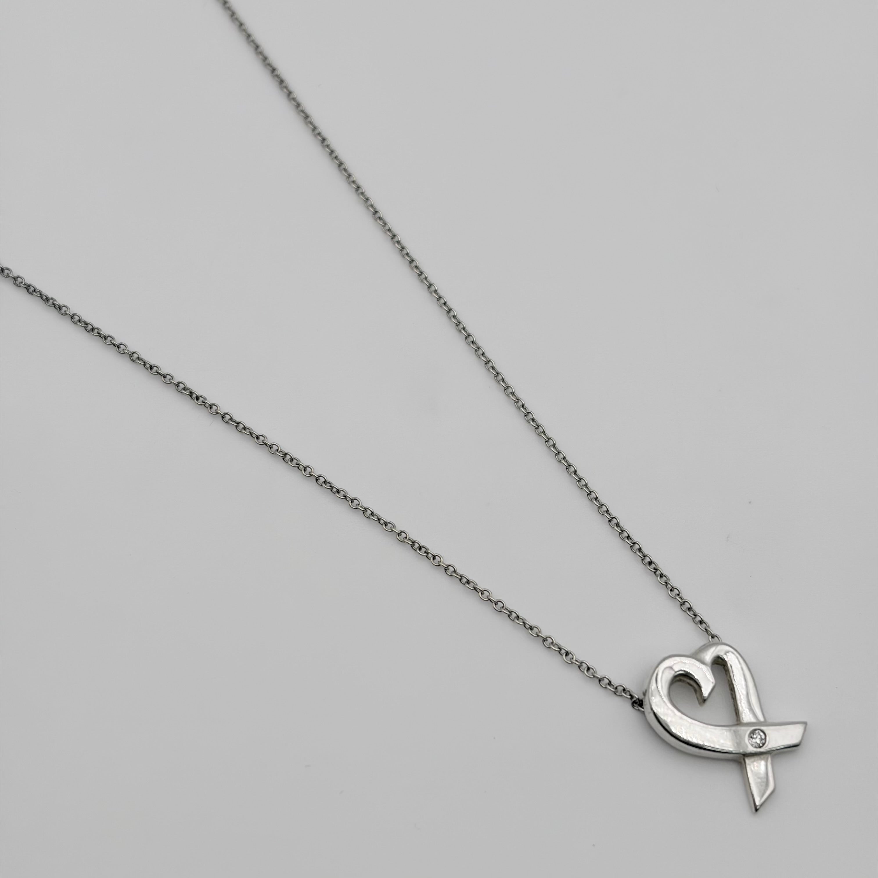 Tiffany&Co. ネックレス ラビングハート