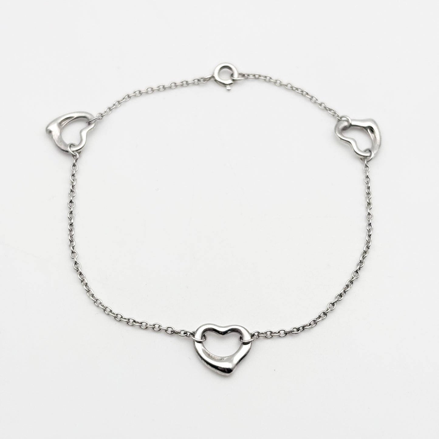 Tiffany&Co. オープンハート 3連 ブレスレット