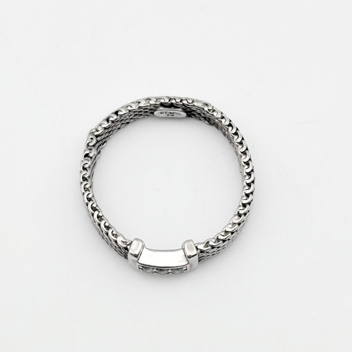 Tiffany&Co. サマセット メッシュ 3P リング