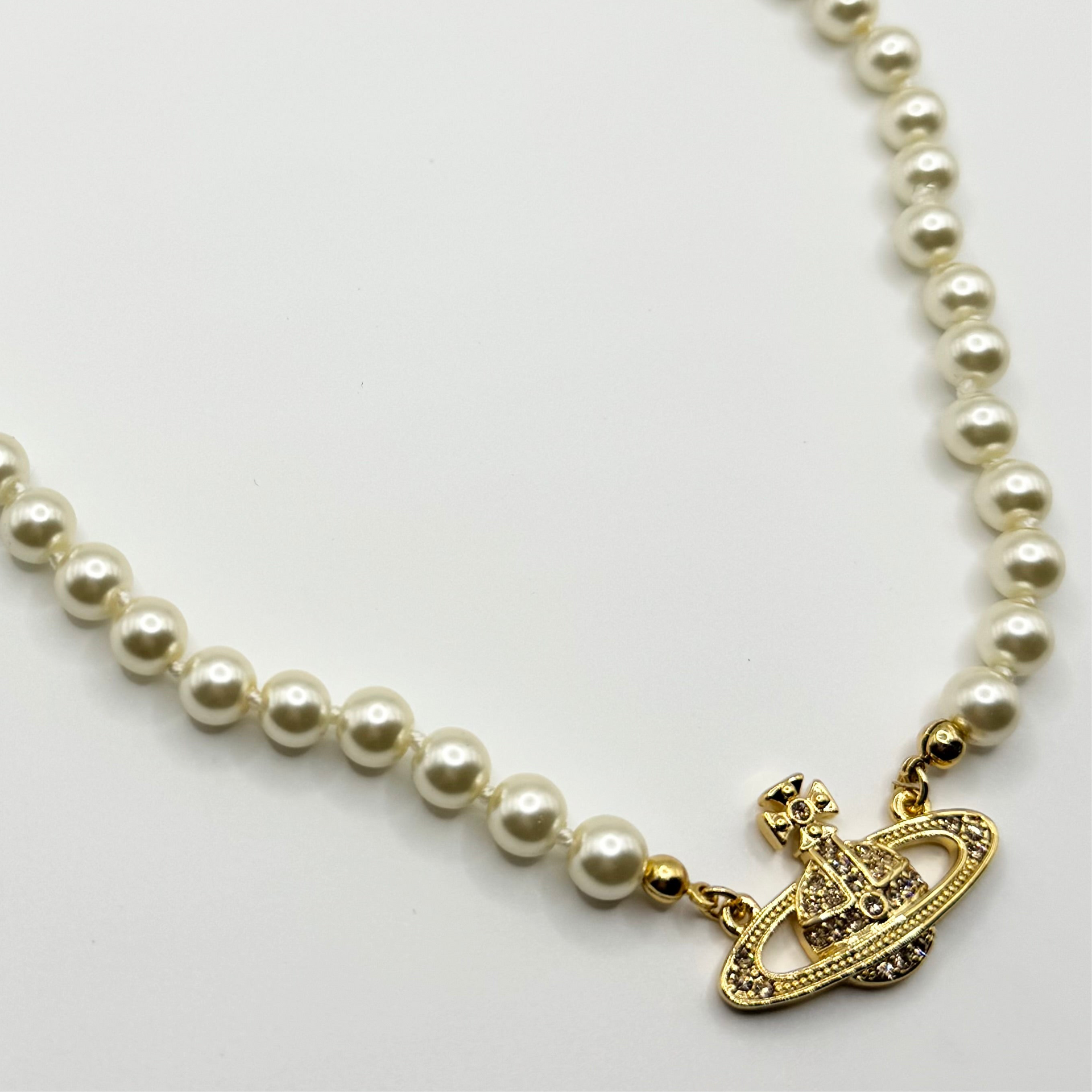 MINI BAS RELIEF PEARL Vivienne Westwood パールネックレス – mini
