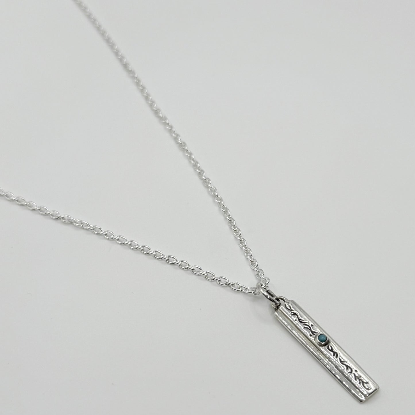 silver925 ターコイズネックレス 468