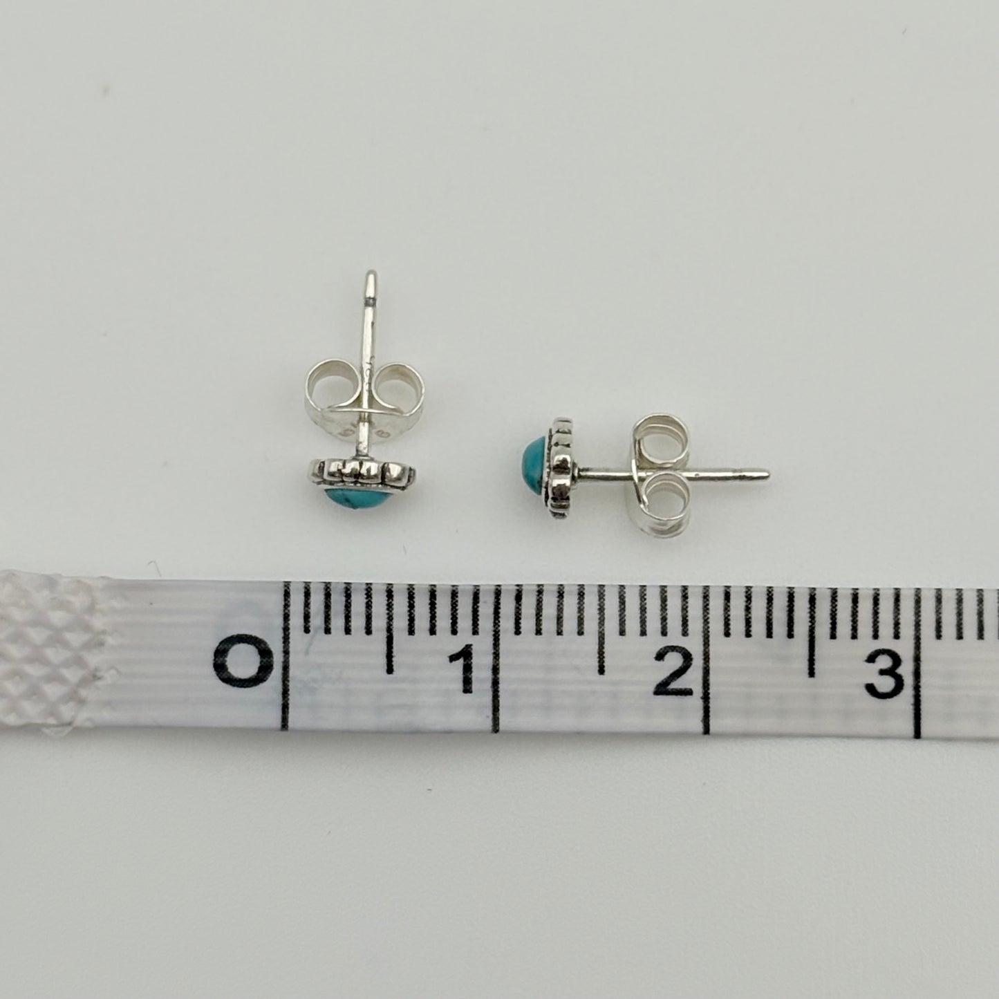 silver925 ターコイズ ピアス 530