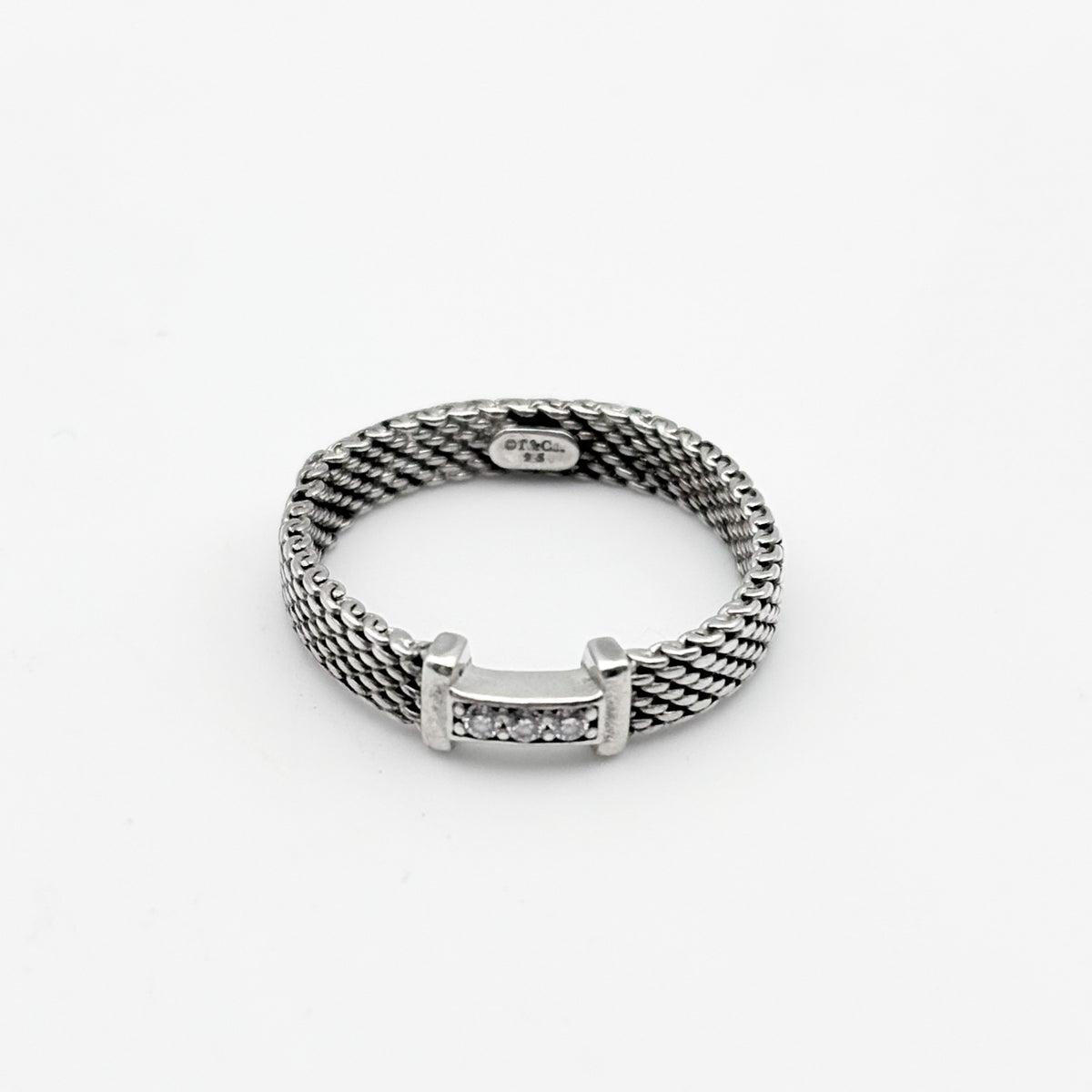 Tiffany&Co. サマセット メッシュ 3P リング