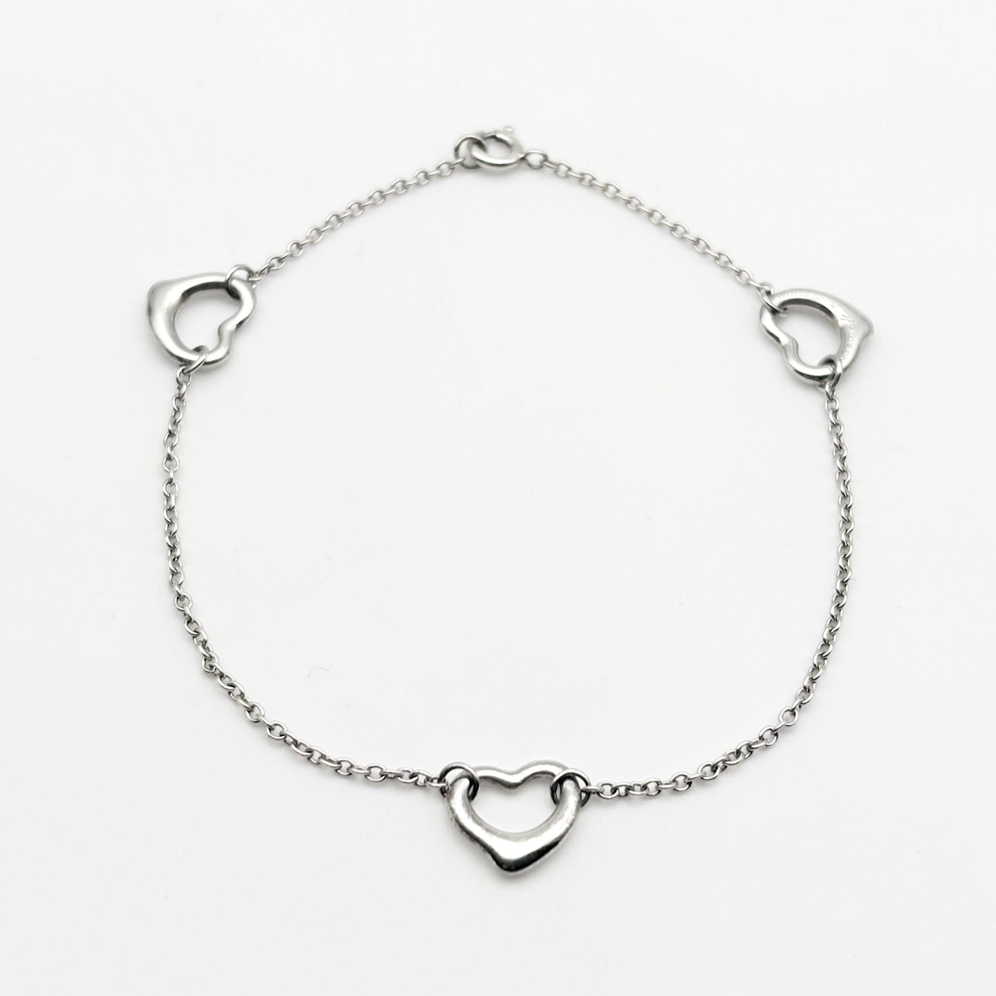 Tiffany&Co. オープンハート 3連 ブレスレット