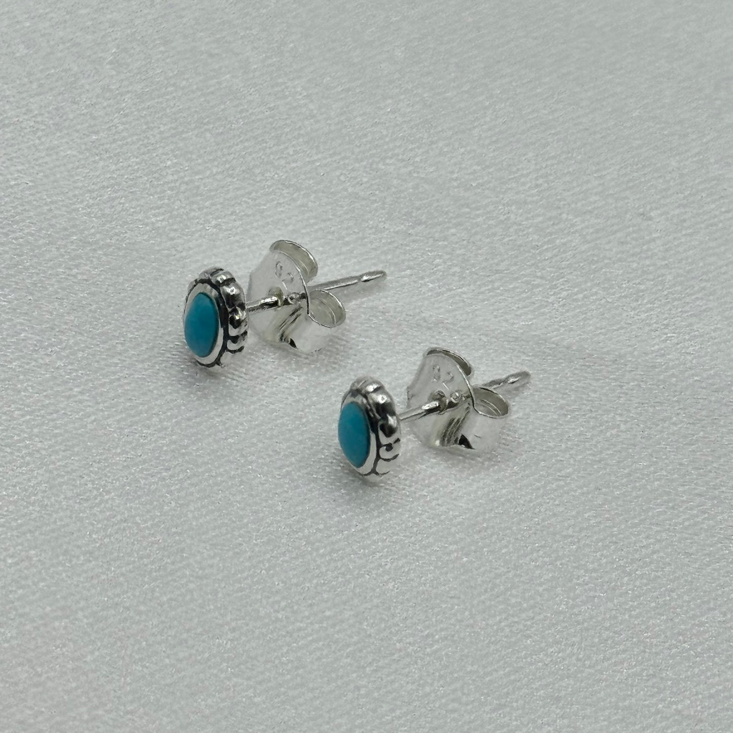 silver925 ターコイズ ピアス 245