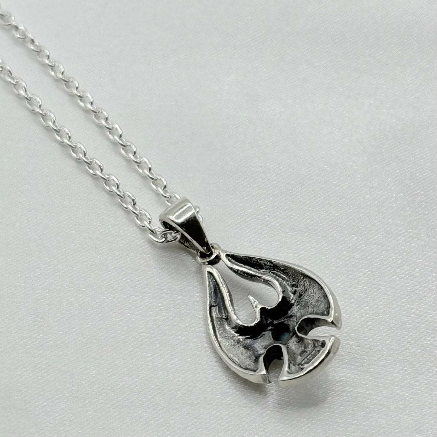 silver925 ターコイズネックレス　365