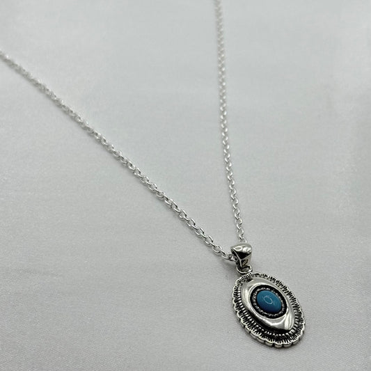 silver925 ターコイズネックレス　369