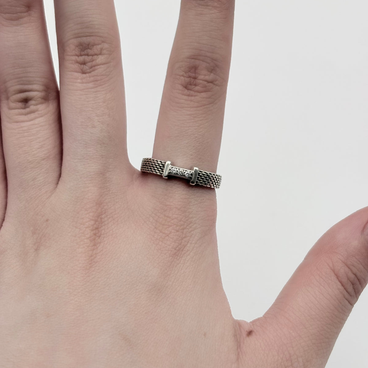 Tiffany&Co. サマセット メッシュ 3P リング