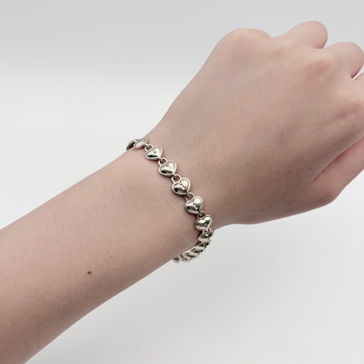 Tiffany&Co. ハート キーホール リンク ブレスレット