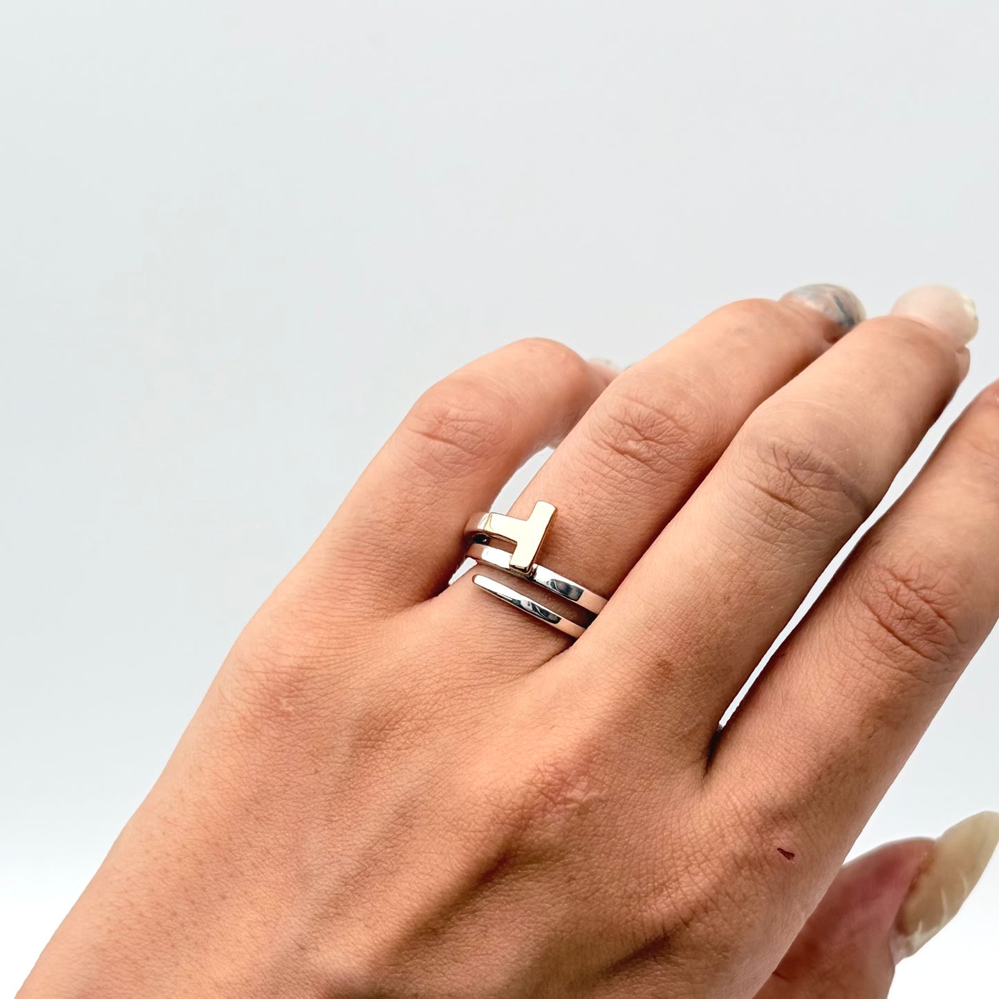 Tiffany&Co. Tスクエア ラップリング