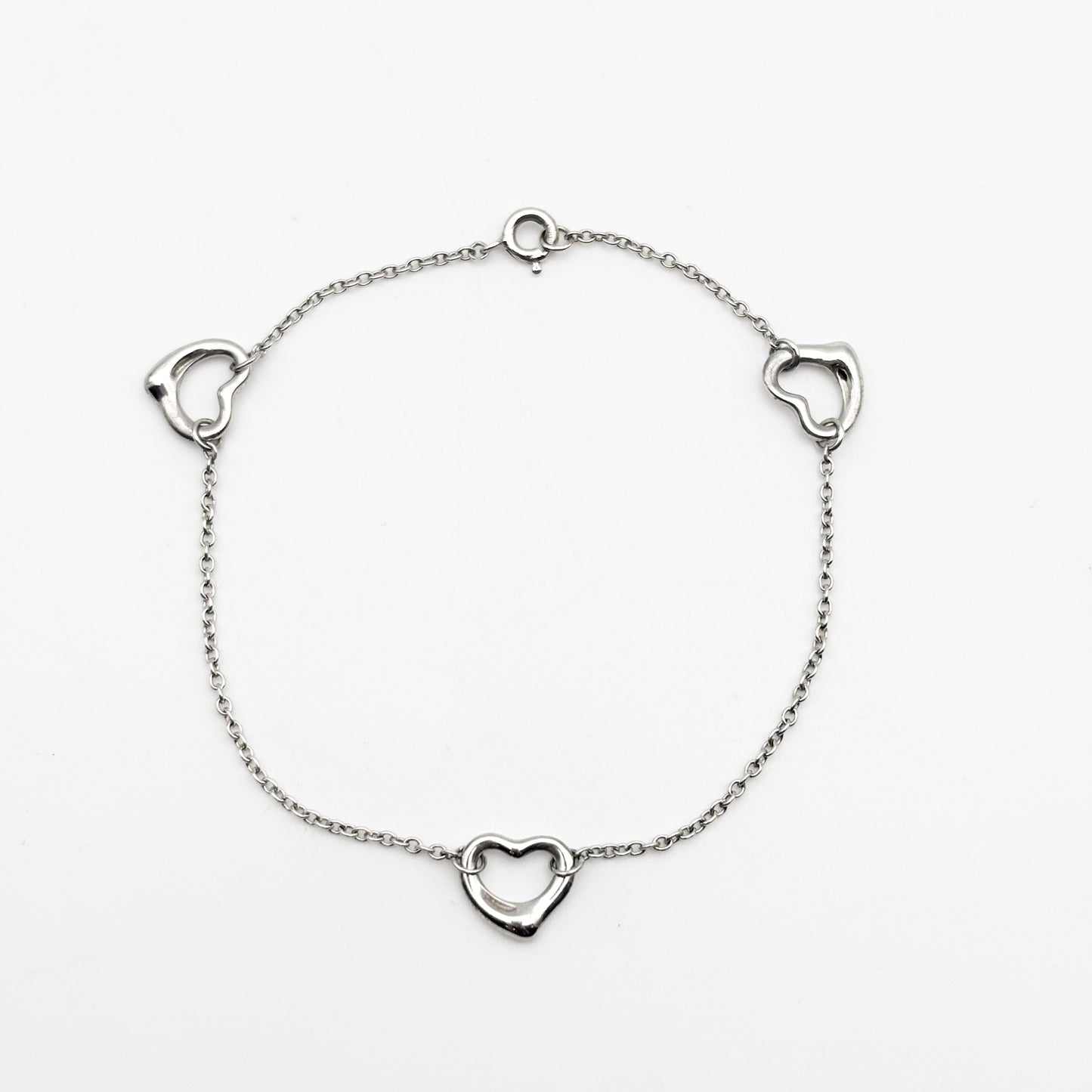 Tiffany&Co. オープンハート 3連 ブレスレット