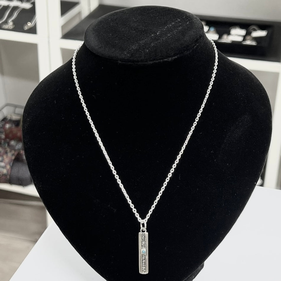 silver925 ターコイズネックレス 468