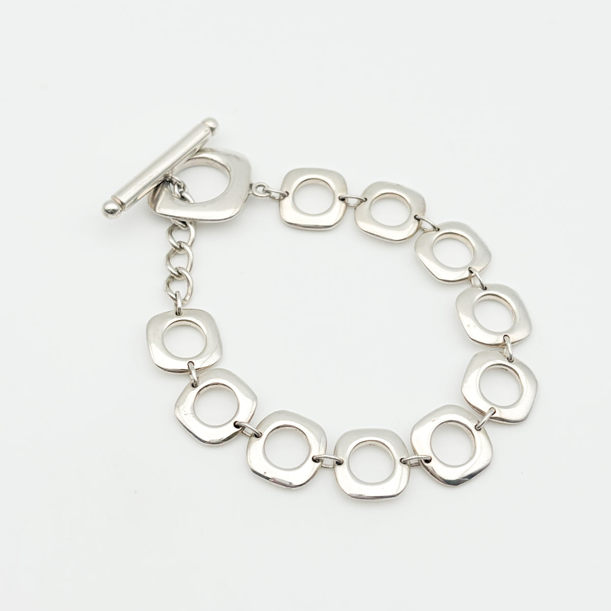 Tiffany&Co. スクエア クッション リンク ブレスレット