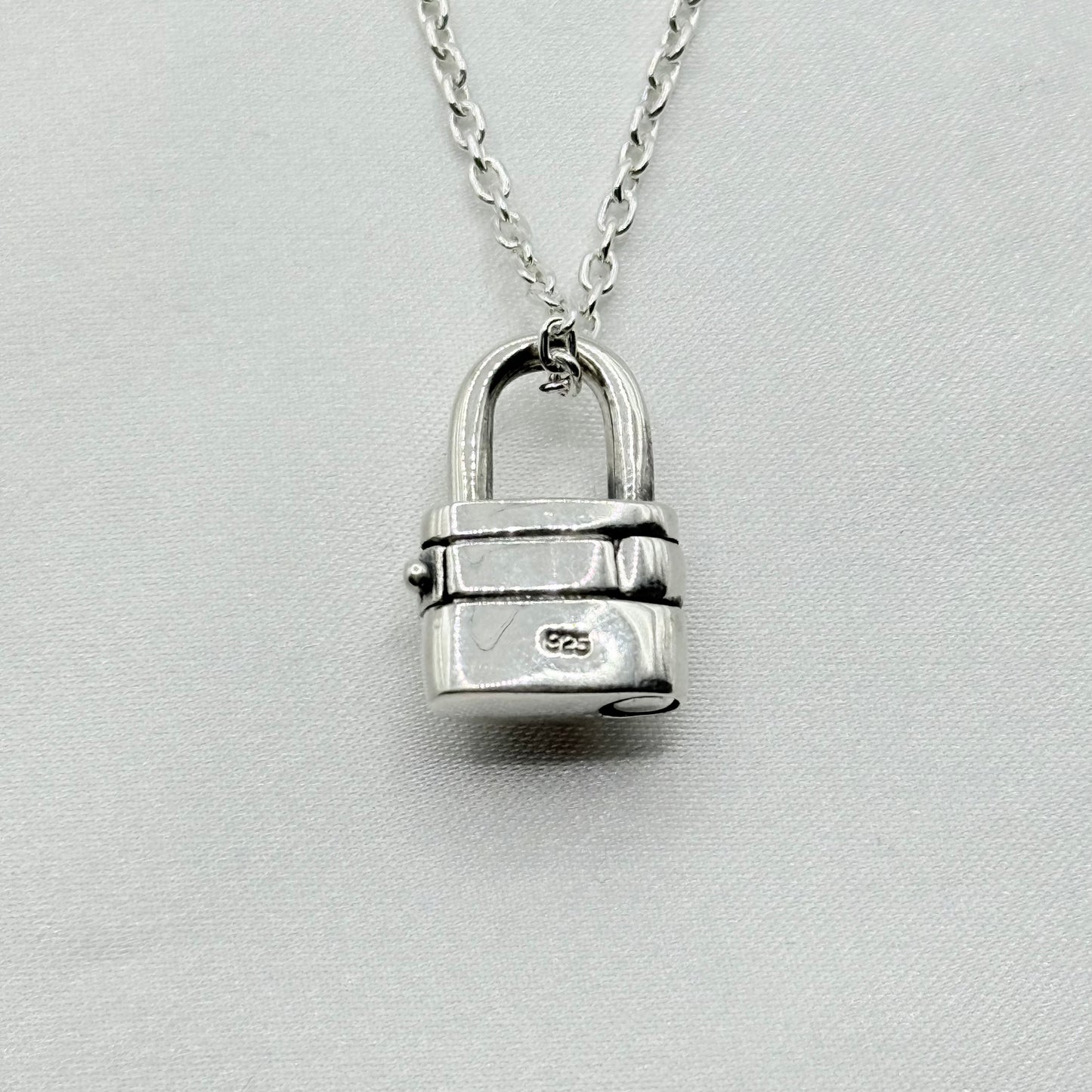 silver925 南京錠ネックレス 449