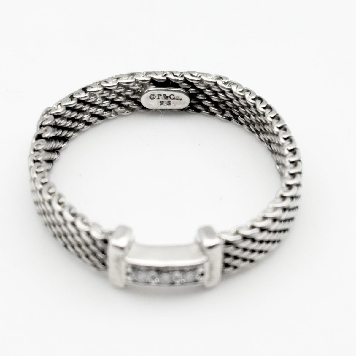 Tiffany&Co. サマセット メッシュ 3P リング