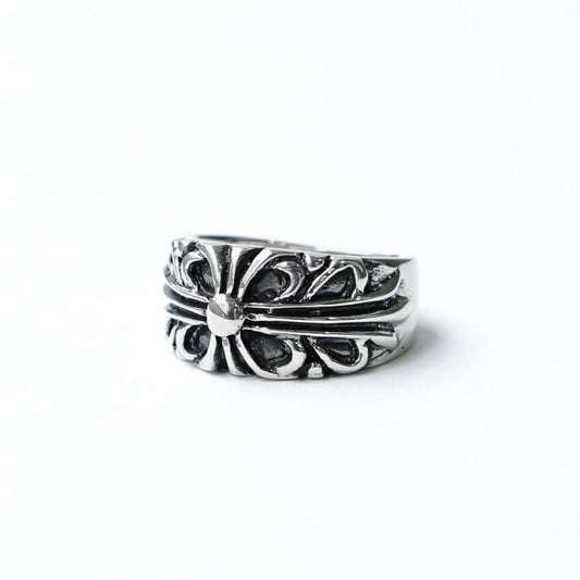 Cross motif ring silver925 335